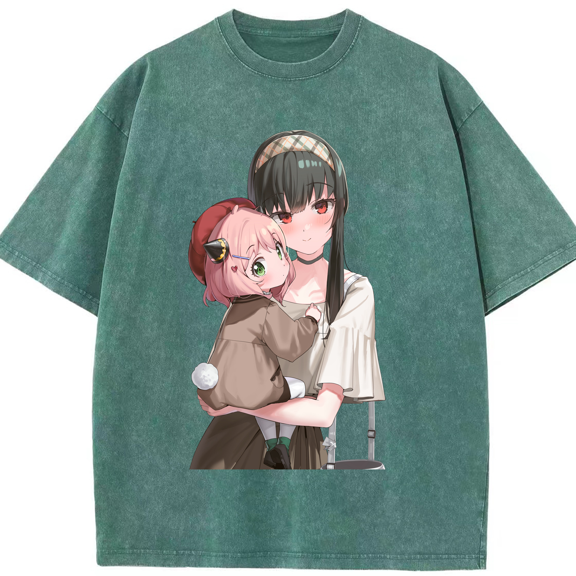 （画像用） SPY×FAMILY间谍家家酒 綿100% ヴィンテージ風 半袖Tシャツ（フロントプリント）
